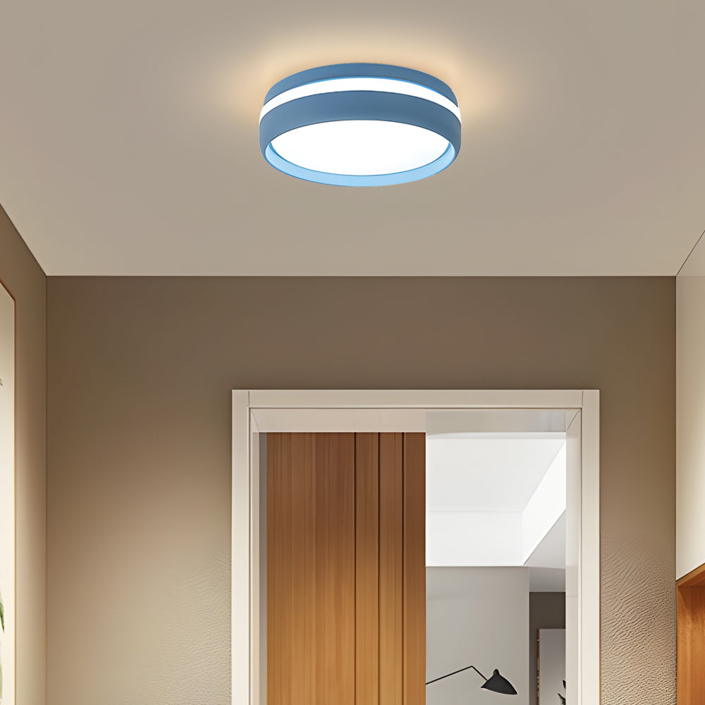 7.9-Inch Round Flush Mount Lighting LED Ceiling Light Acrylic Ceiling Lamp Ceiling-Mounted LED Light for Bedroom