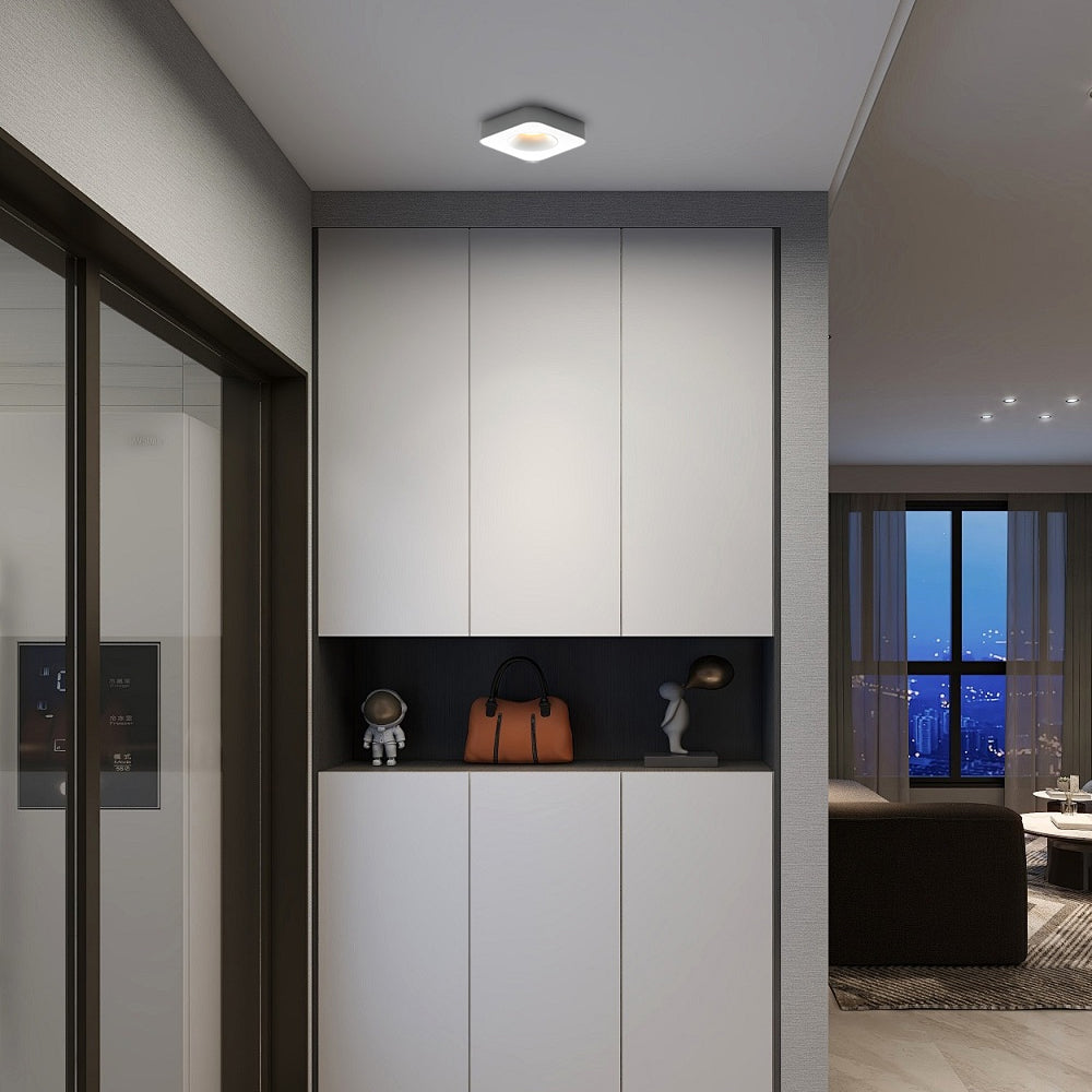 Square LED Anti-Glare Flush Mount Ceiling Light