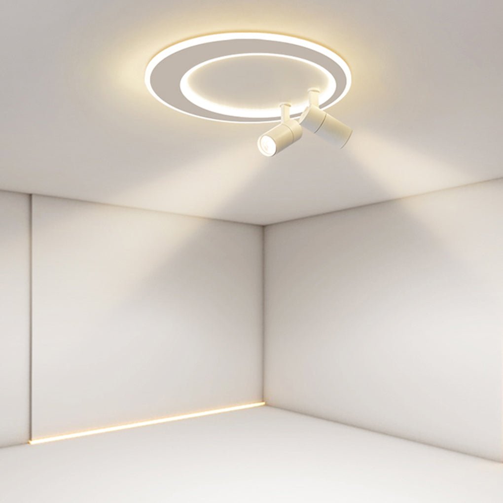 18'' LED Circular Flush Mount Modern Lighting with Spotlight