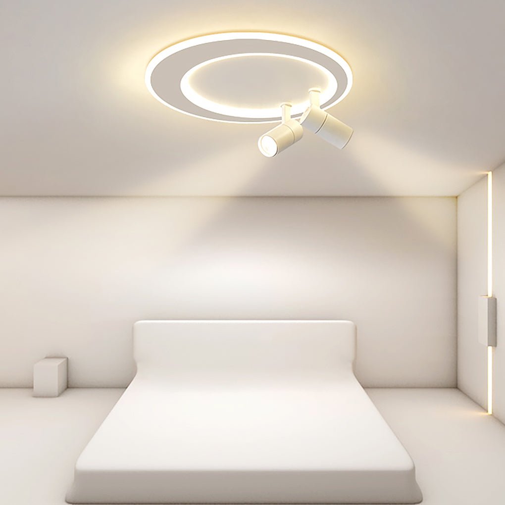 18'' LED Circular Flush Mount Modern Lighting with Spotlight