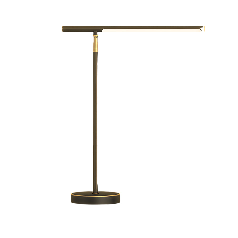 Copper Linear Brass LED Desk Lamp with Adjustable Angle for Focused Lighting