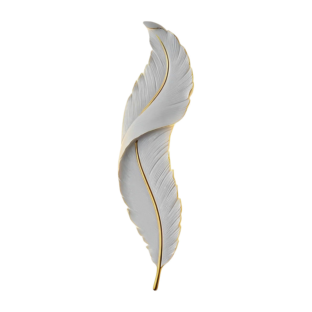 Creative Feather Wall Light LED White Luxury Modern Wall Sconce Lamp Lighting