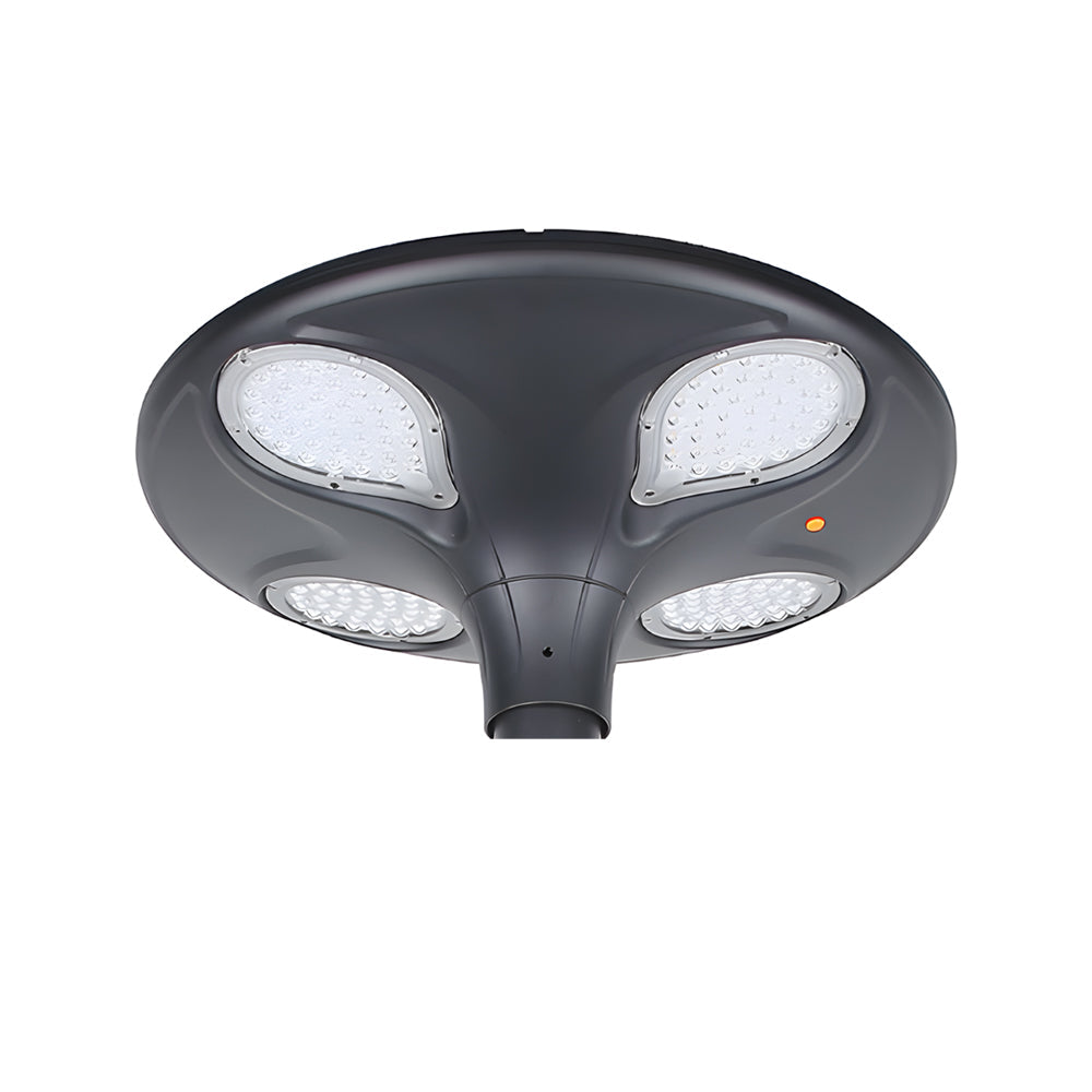 Outdoor Black LED Solar Lamp Post Street Light