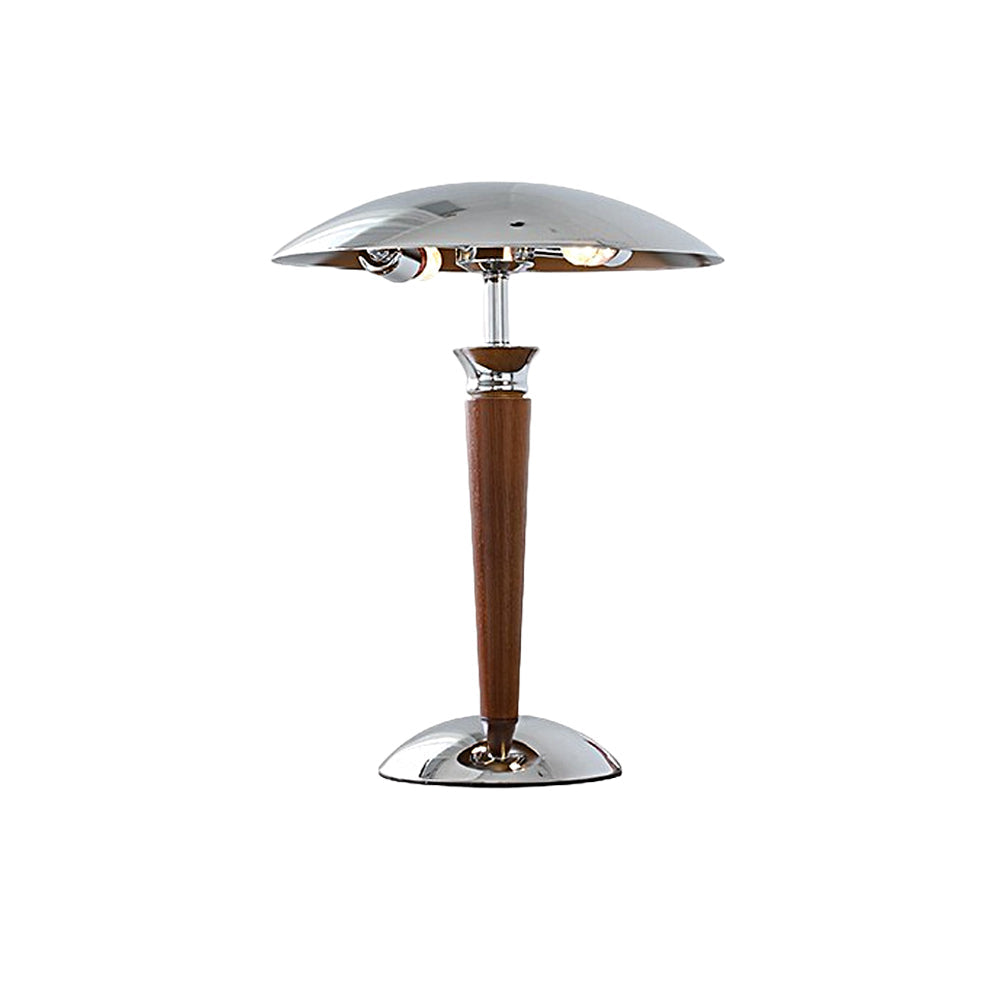 Chrome Mushroom Umbrella Table Lamp 3 Step LED Lights