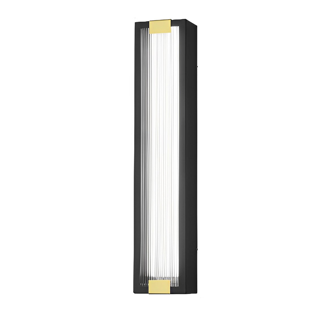 Rectangular Waterproof LED Black Modern Porch Lights Wall Sconces