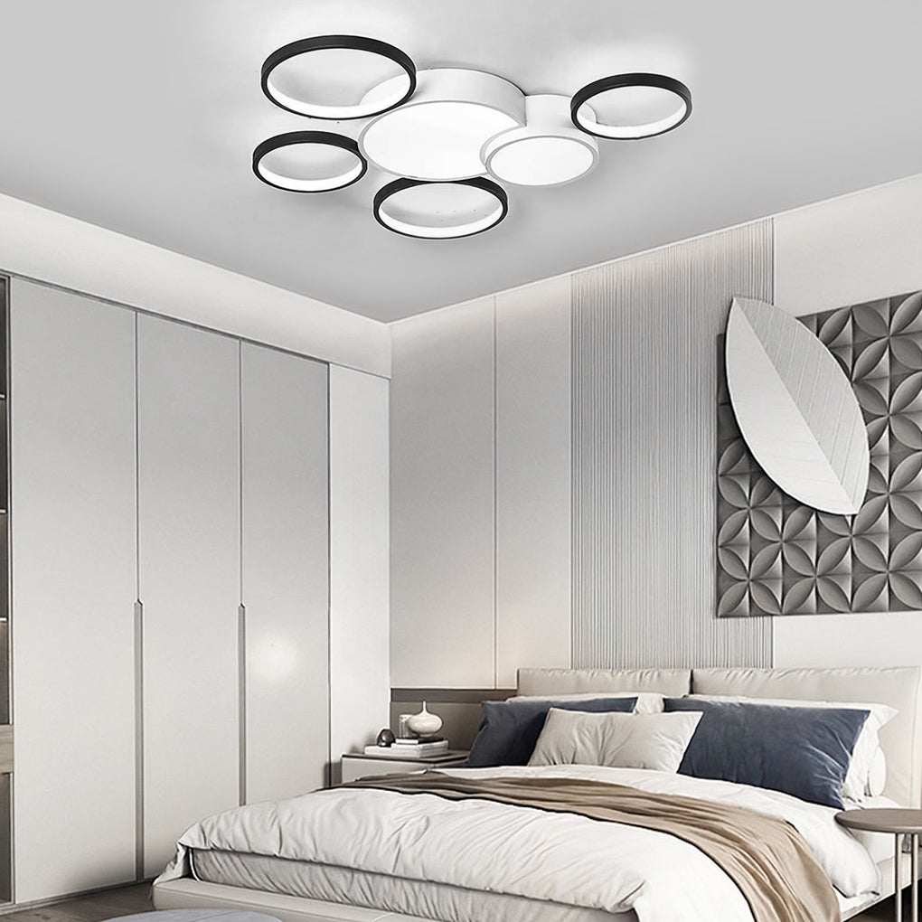 Multiple Circles LED Nordic Ceiling Lights Flush Mount Lighting