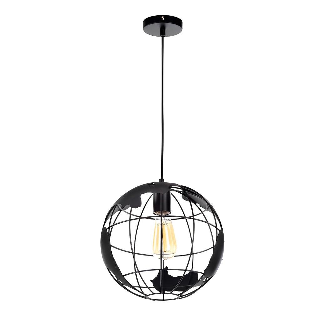 Creative Iron Globe Decorative Retro Industrial Style Chandelier Light