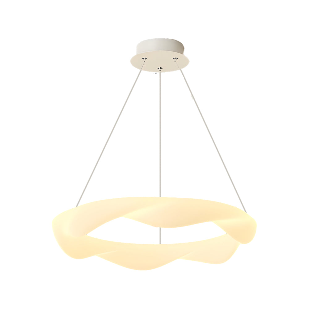 Creative Cream Style Designer Rings 3 Step Dimming Modern Chandelier