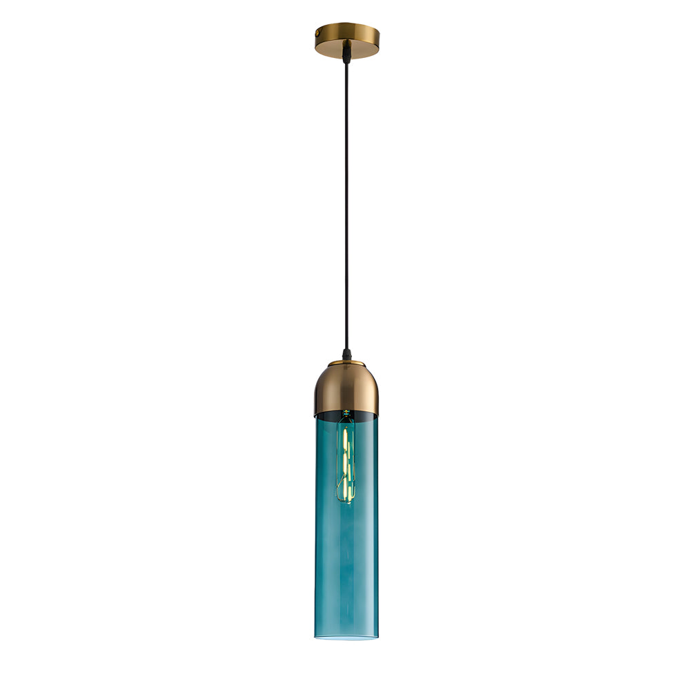 Simple Long Tube Glass Bottle Nordic Simple Small Chandelier Pendant Lights