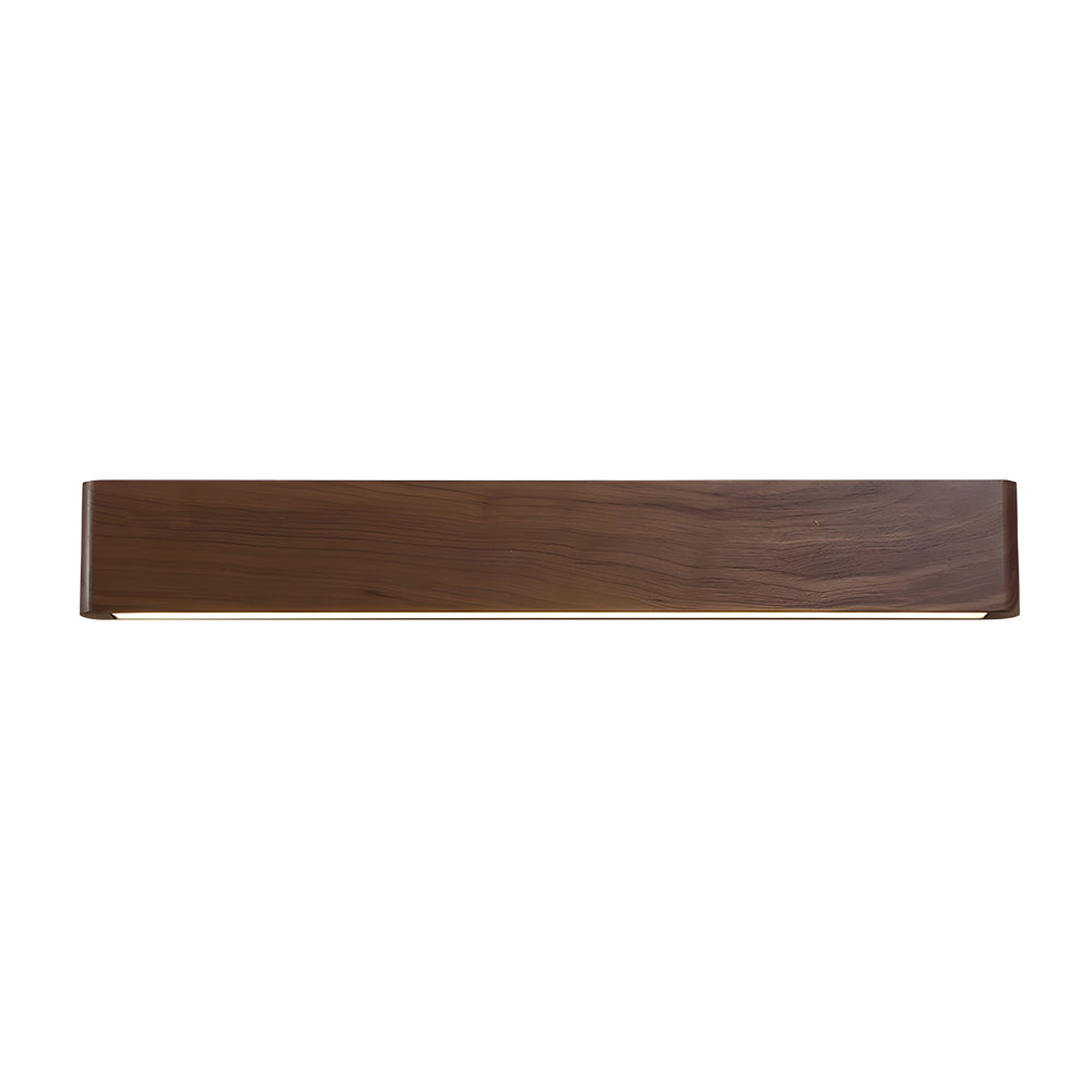 Linear Walnut Wood LED Wall Sconce