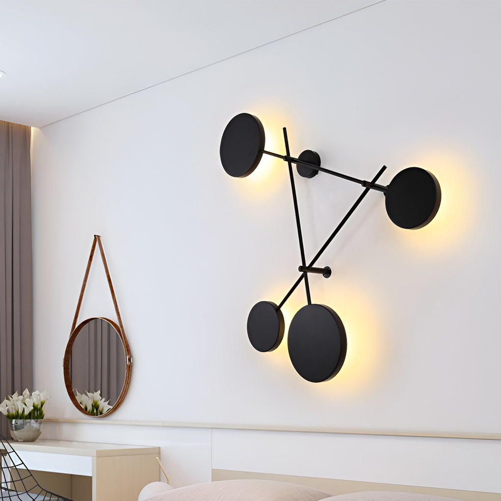 Geometric Round LED Nordic Wall Sconce Lighting Wall Lamp Wall Light Fixture