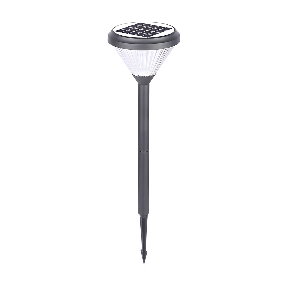 27.6-inch H Black Garden Solar Pathway Lights