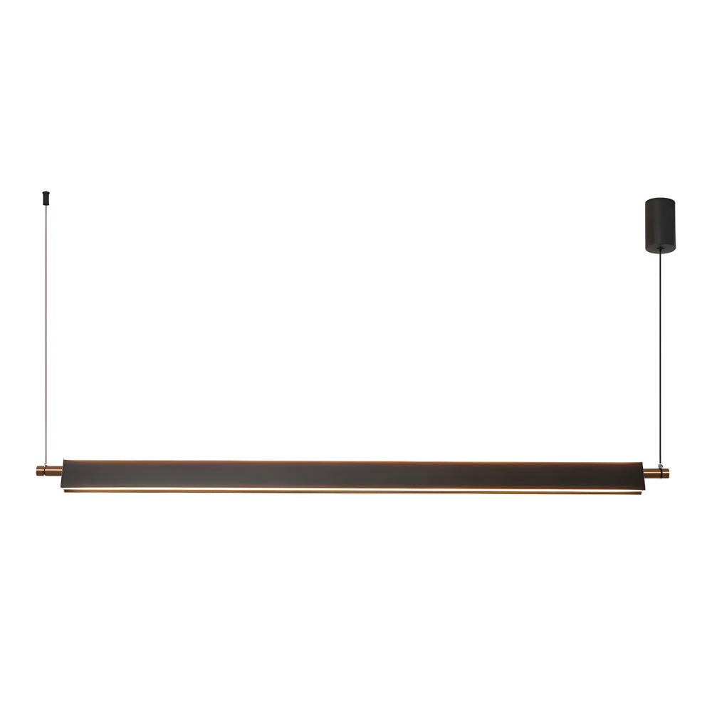 Modern 35.4''/47.2'' Black Aluminum Linear Kitchen Island Light