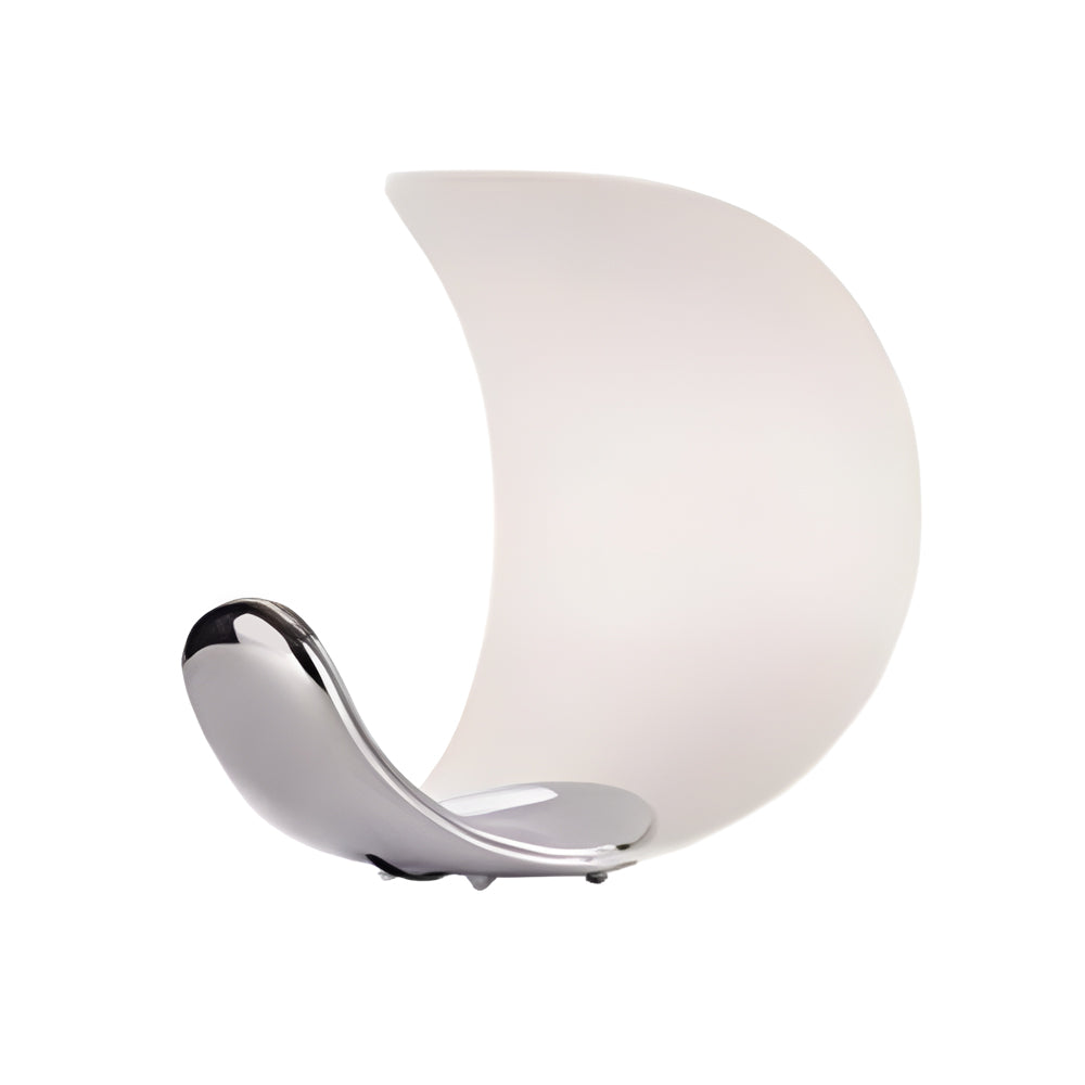 Curl Polished Silver Chrome LED Table Lamp - Touch Control