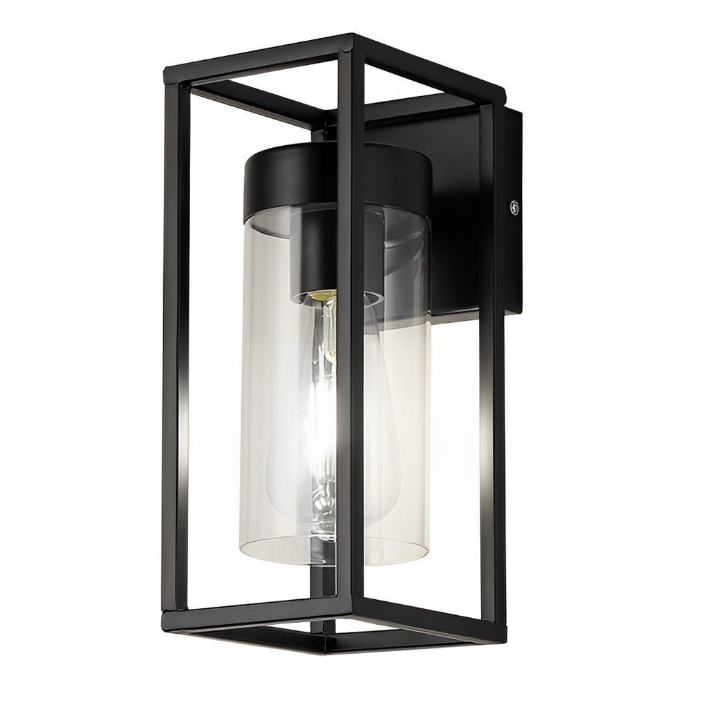 Creative Rectangular Glass Black Industrial Wall Lamp Wall Sconce Lighting