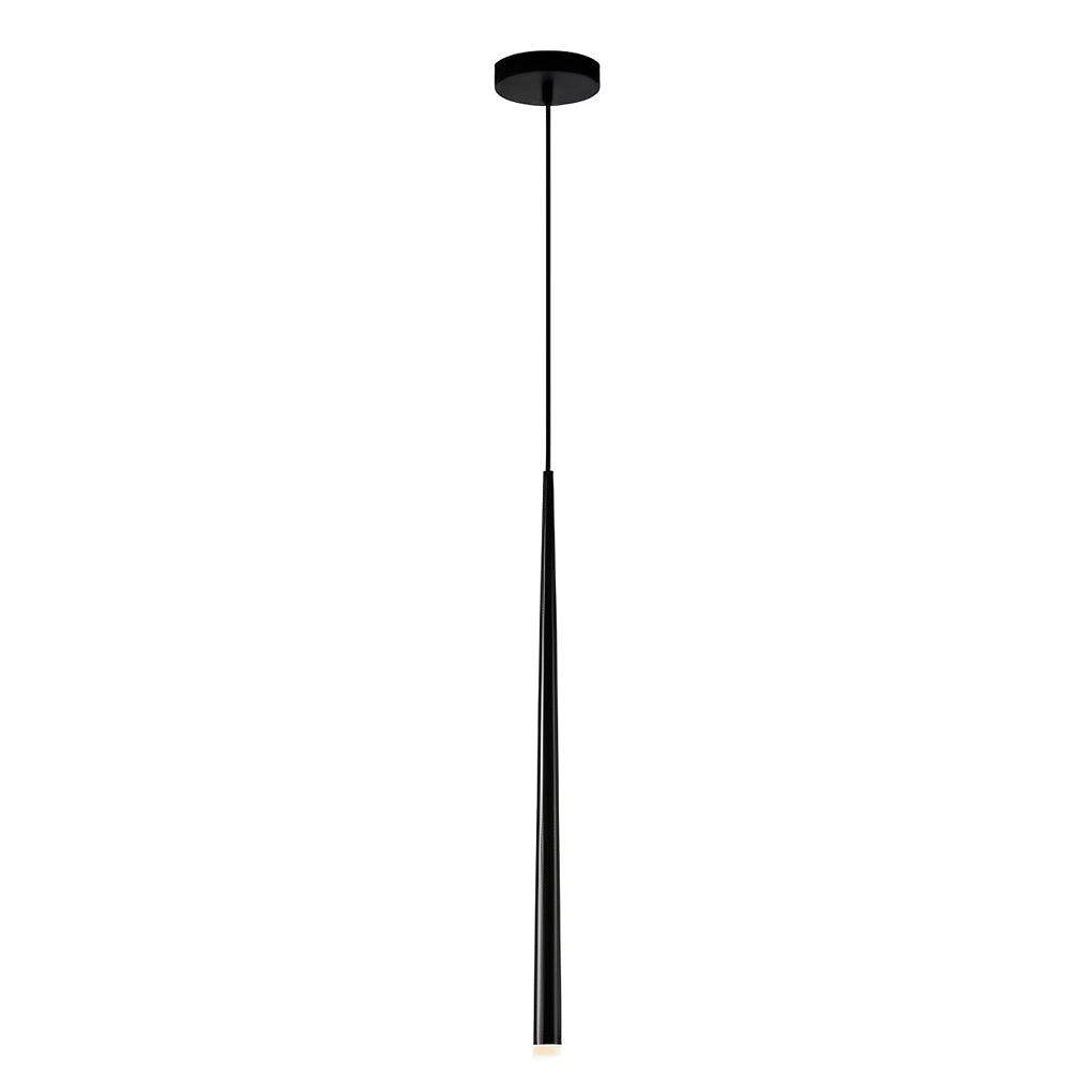 Minimalist Conical Long Tube Design COB Black Nordic Pendant Light