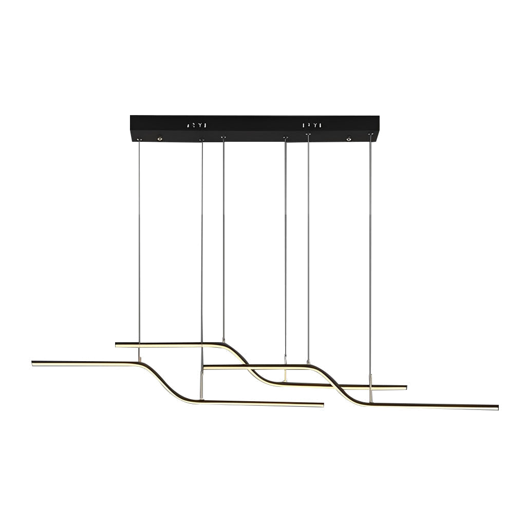 Z Shape Lines Smart Stepless Dimming with Remote Nordic Chandelier