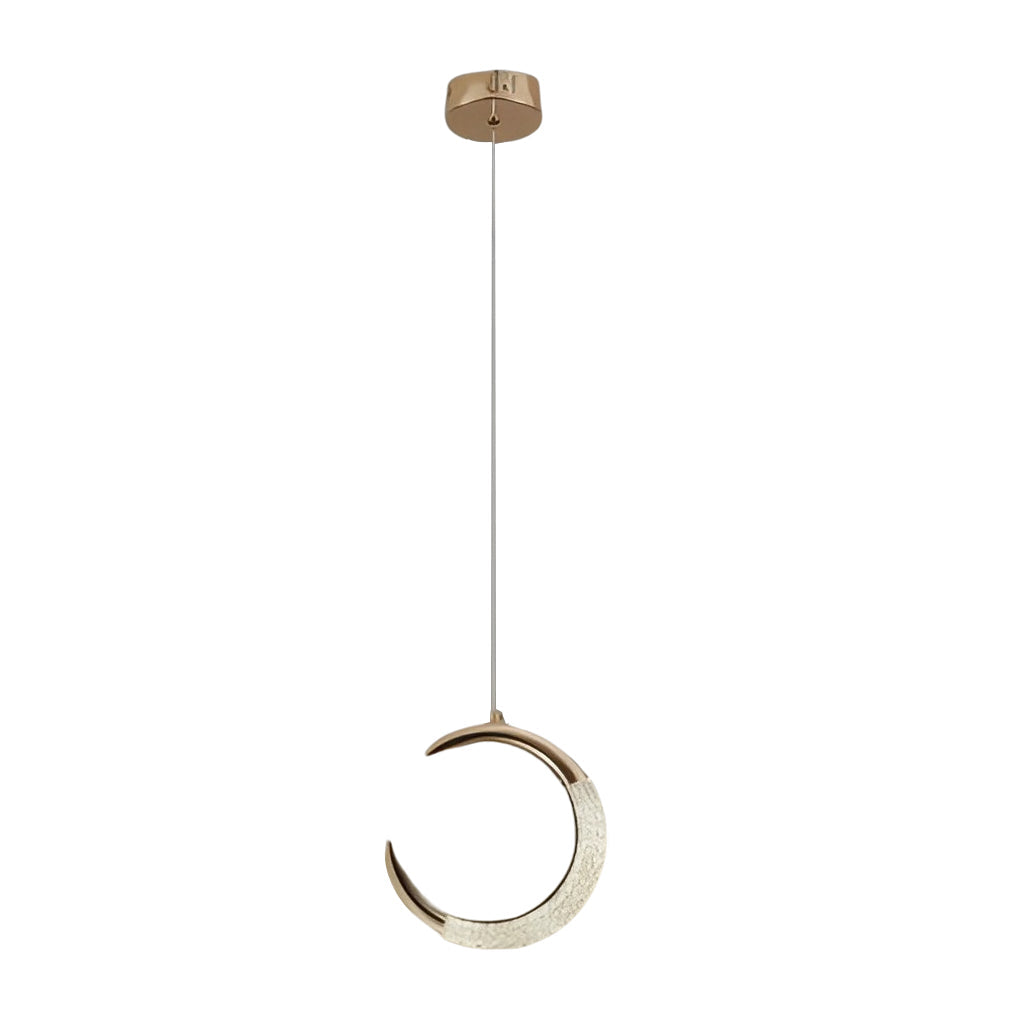 Moon Rings LED Electroplated Nordic Small Chandelier Light Pendant Lighting