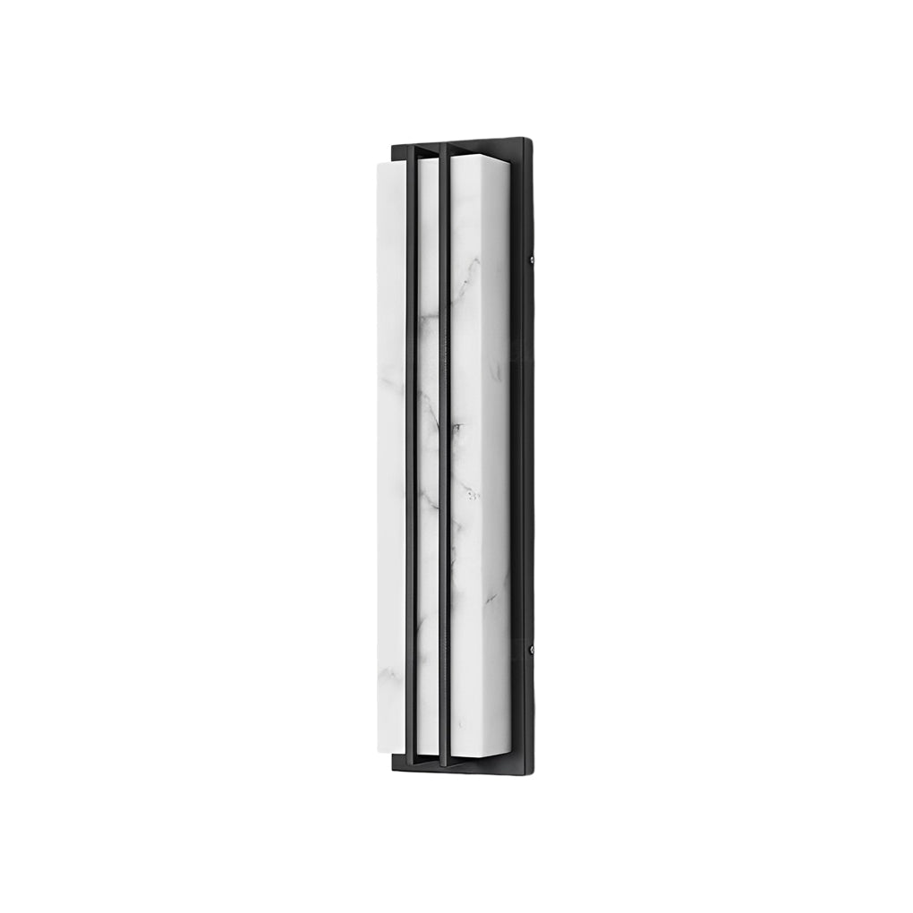 Minimalist Resin Waterproof LED Black Modern Outdoor Wall Light Fixture