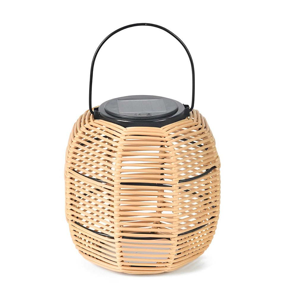 Rattan Lantern Waterproof Creative Modern Solar Garden Lights Lawn Lamp