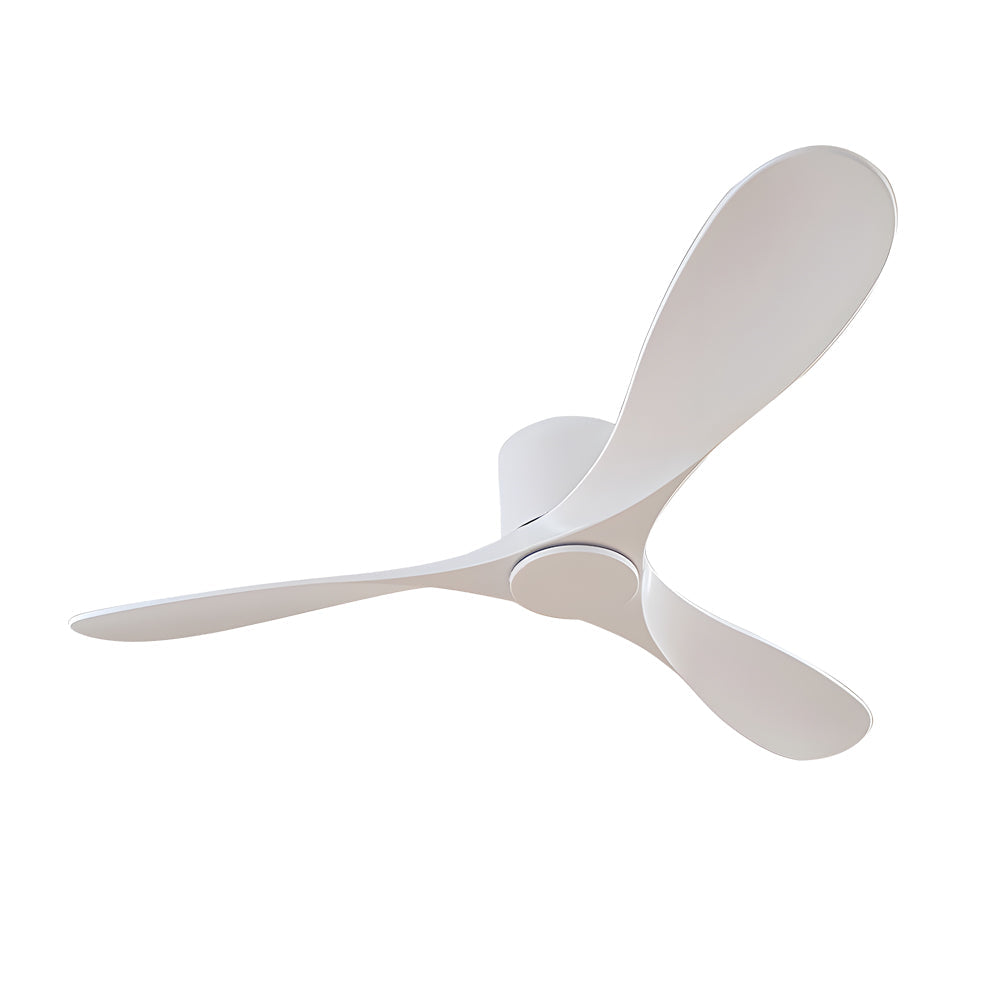 Modern 52-Inch Indoor 3-Blade Low Profile Ceiling Fan - White