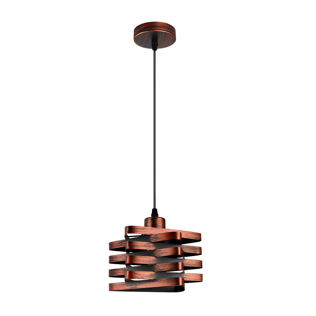 Antique Iron Interwoven Design Retro Industrial Style Pendant Lights