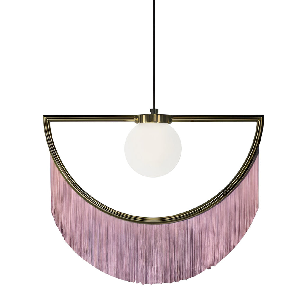 Pink Tassels Creative LED Nordic Chandelier Pendant Light Hanging Lamp