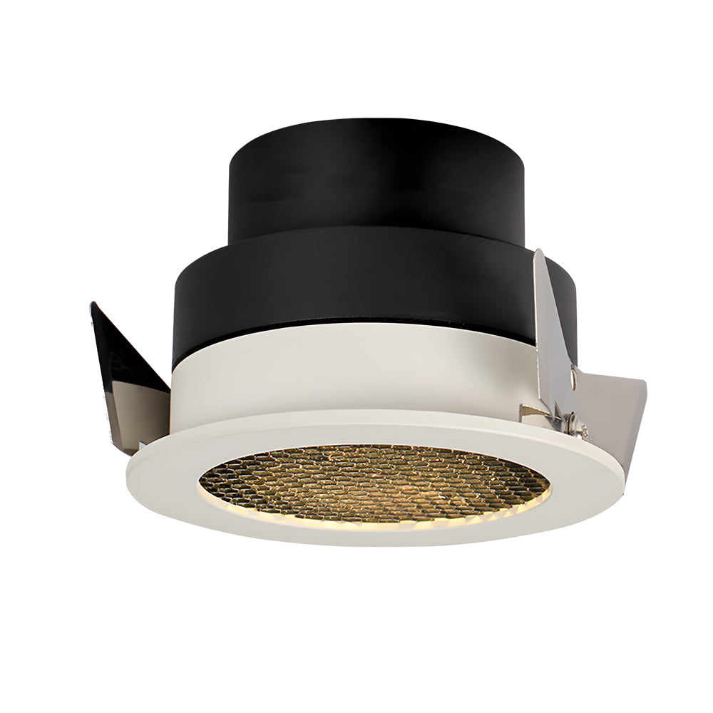 Round Honeycomb Nest Anti Glare White LED Recessed Downlight