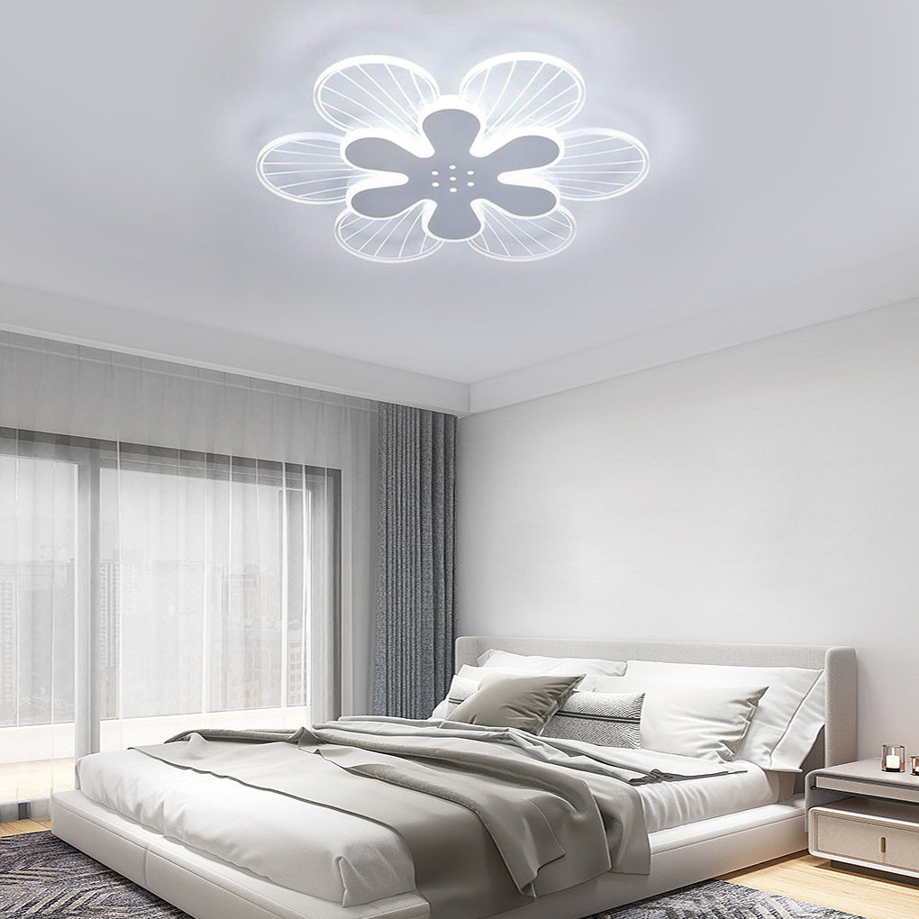 Flowers Shapes LED White Modern Ceiling Lights Flush Mount Lighting