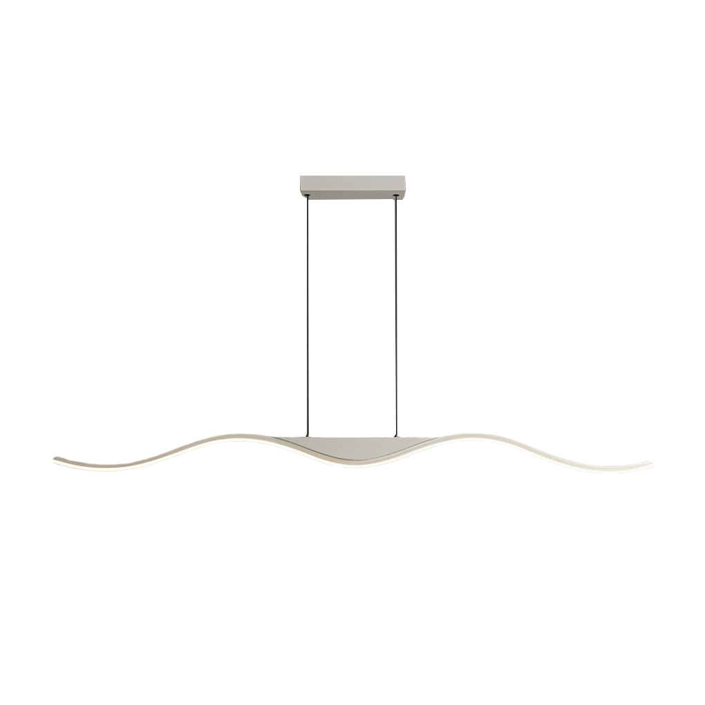 Minimalist Wave Three-Step Dimming Stepless Dimming Modern Chandelier