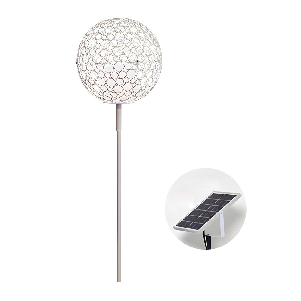 1-Light Solar Dandelion Sphere Garden Stakes Outdoor Lights