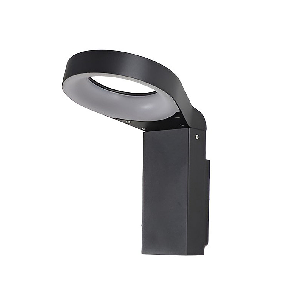 Spoon-shaped Waterproof 18W LED Black Modern Wall Lamp Pathway Lights