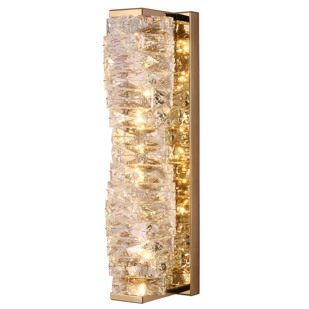 Creative Crystal Three Step Dimming Light LED Modern Wall Sconce Lighting Wall Lamp