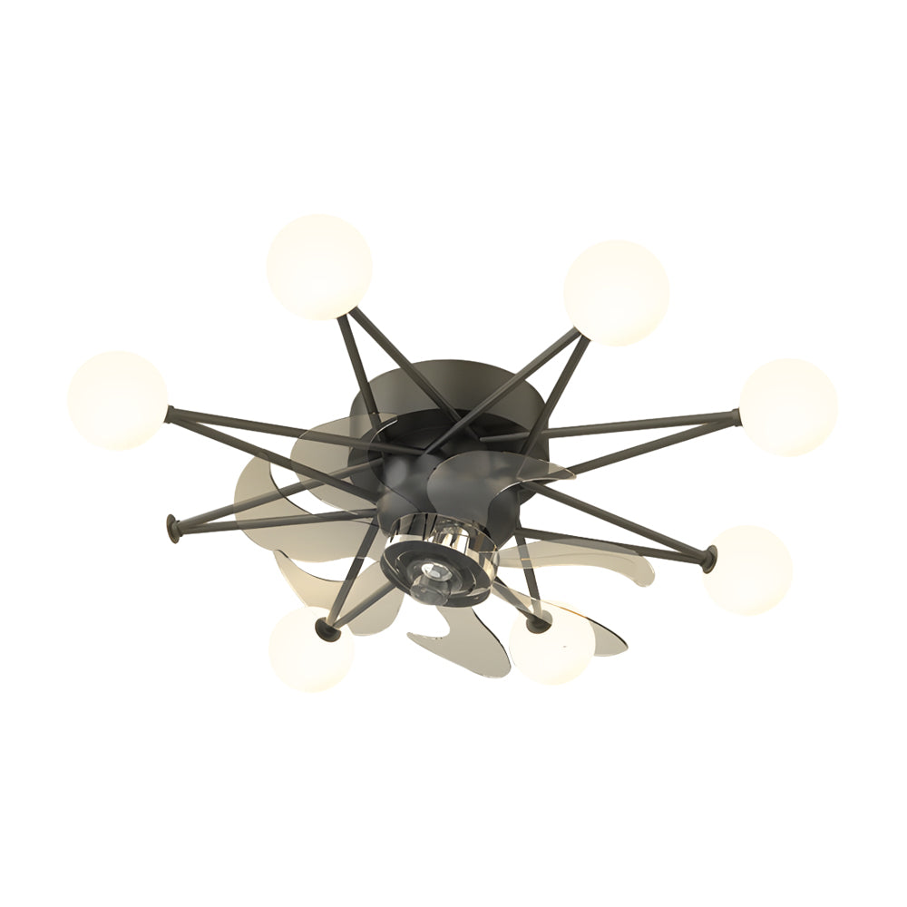 Stars Creative Balls 3 Step Dimming Modern Ceiling Fans