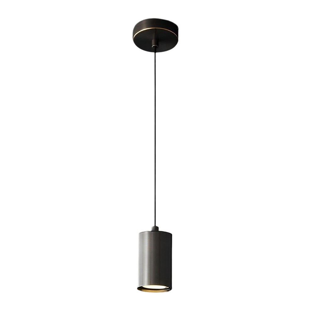 Cylindrical Minimalist Copper Electroplated Nordic Chandelier Spotlight