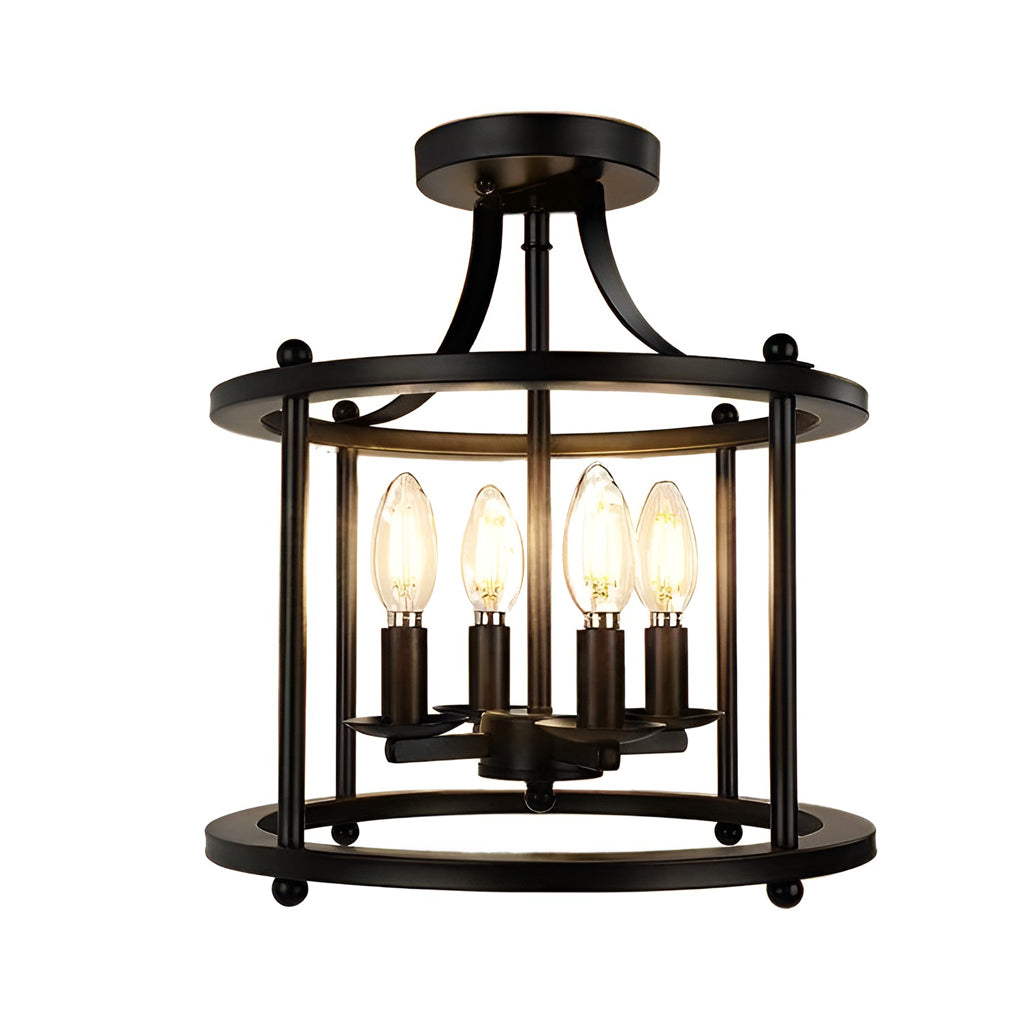 Retro Metal Lantern Design Industrial Style Ceiling Lights Pendant Light