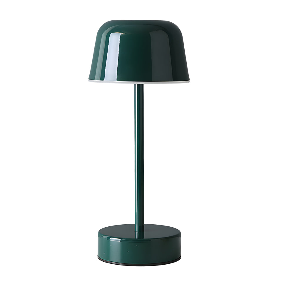 Tunable Metal Finish Table Lamp in Hat-style