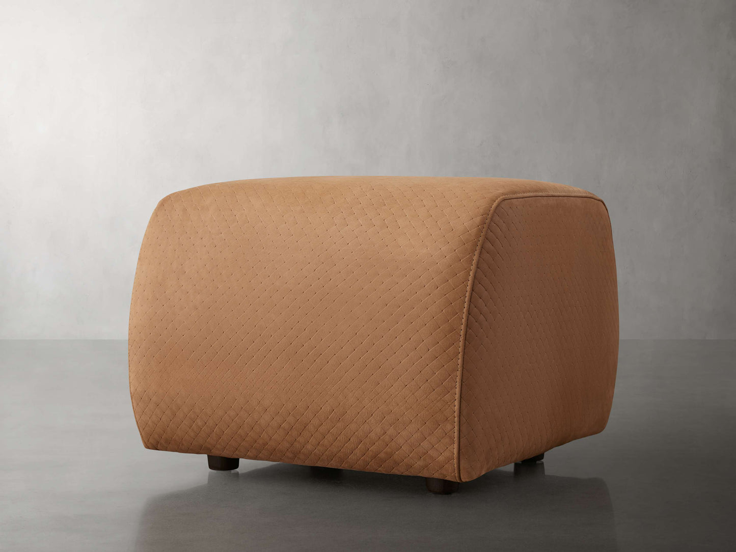 Fresno Leather Ottoman