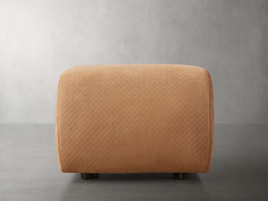 Fresno Leather Ottoman