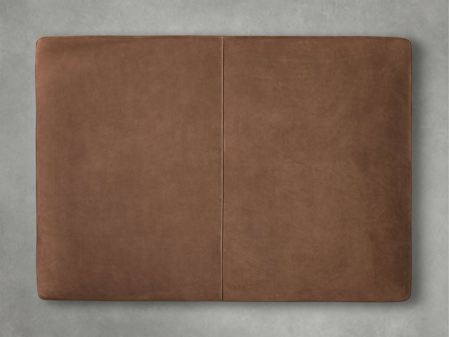 Fisher Nubuck Leather Ottoman