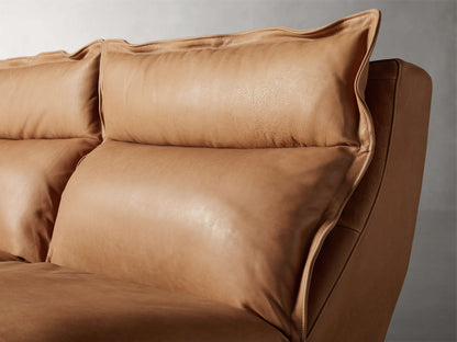 Rowland Leather Five-Piece Motion Corner Sectional