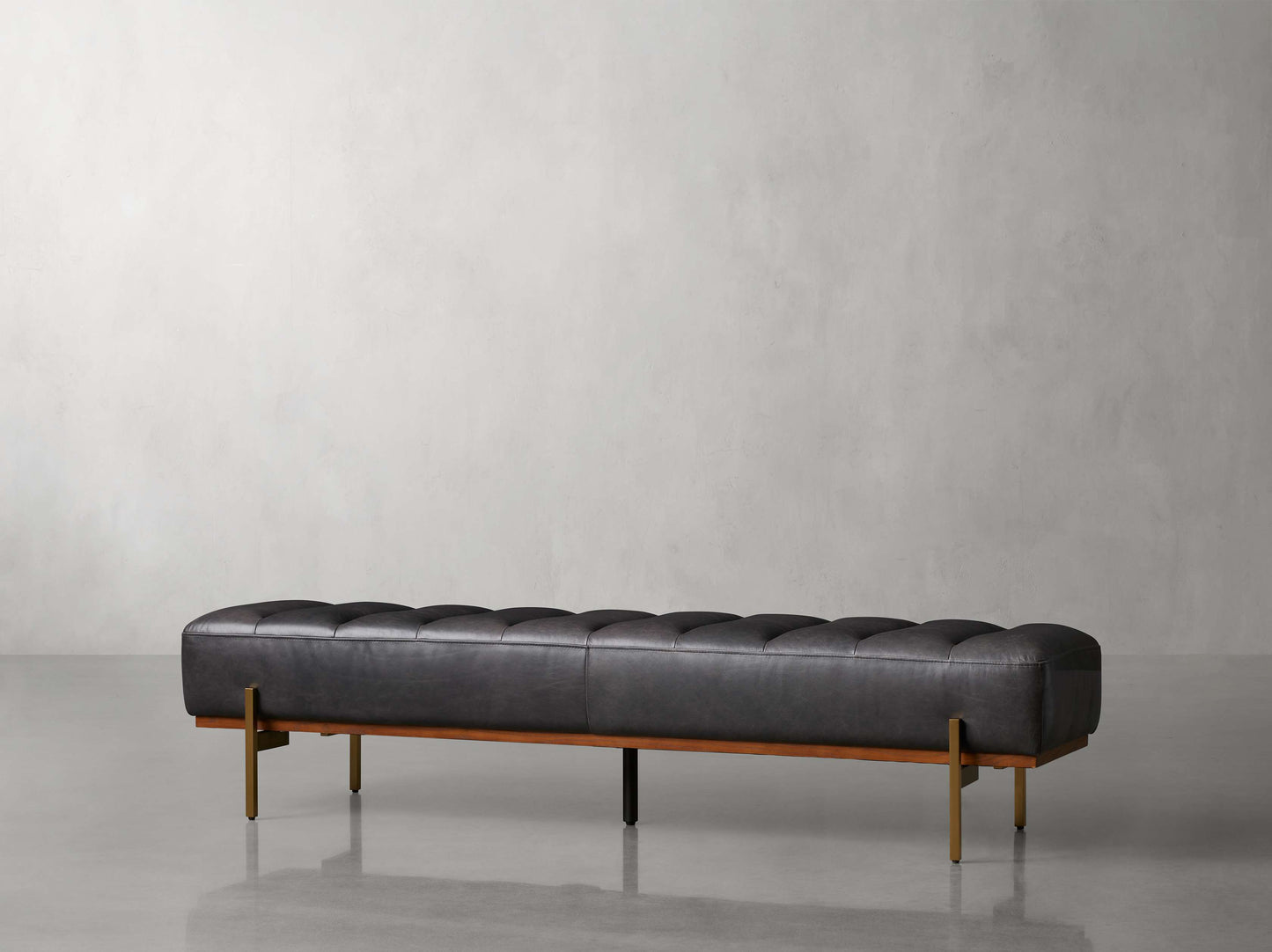 Lansing Leather Bench