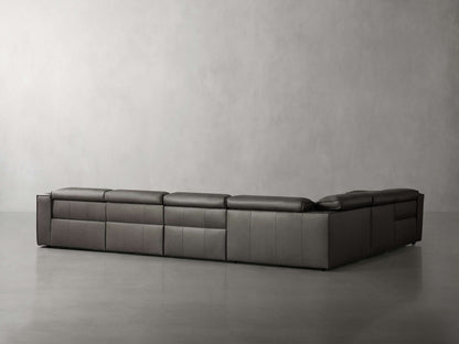 Coburn Leather Six Piece Motion Sectional