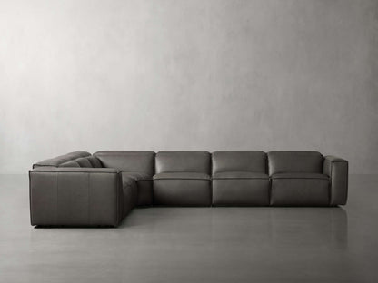 Coburn Leather Six Piece Motion Sectional