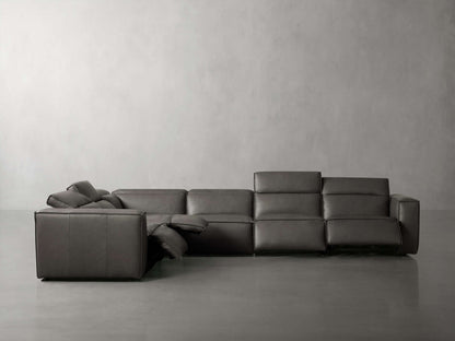 Coburn Leather Six Piece Motion Sectional