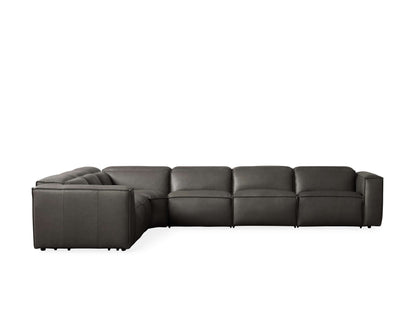 Coburn Leather Six Piece Motion Sectional