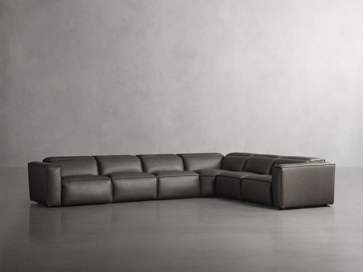 Coburn Leather Six Piece Motion Sectional