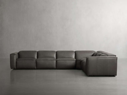 Coburn Leather Six Piece Motion Sectional