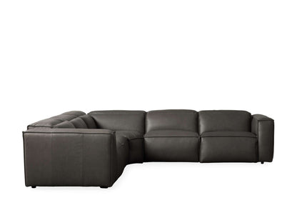Coburn Leather Five-Piece Motion Corner Sectional