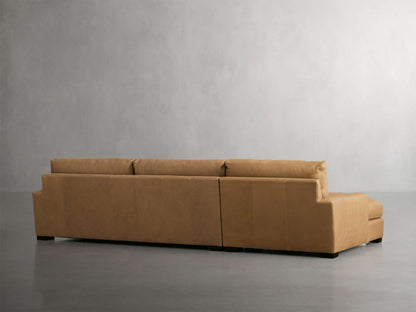 Remington Leather Two-Piece Chaise Sectional